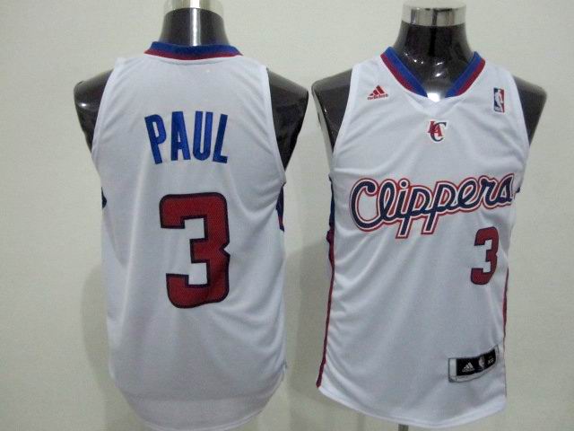 Los Angeles Clippers 3 chris paul White adidas men nba basketball jerseys