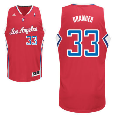 Los Angeles Clippers 33 GRANGER  red adidas men nba basketball jerseys