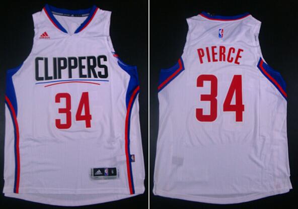 Los Angeles Clippers 34 Paul Pierce  white 2015 New Swingman Stitched adidas men nba basketball jerseys