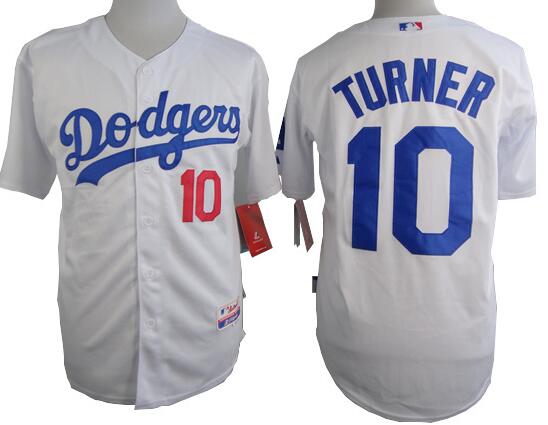 Los Angeles Dodgers 10 Justin Turner white men baseball mlb jerseys