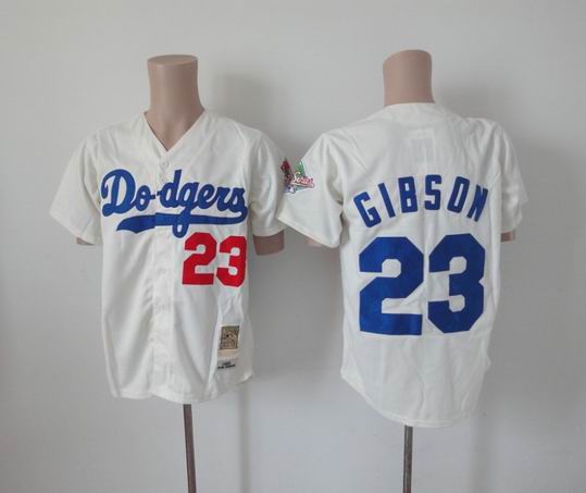Los Angeles Dodgers 23 Adrian GIBSON white men baseball mlb Jersey