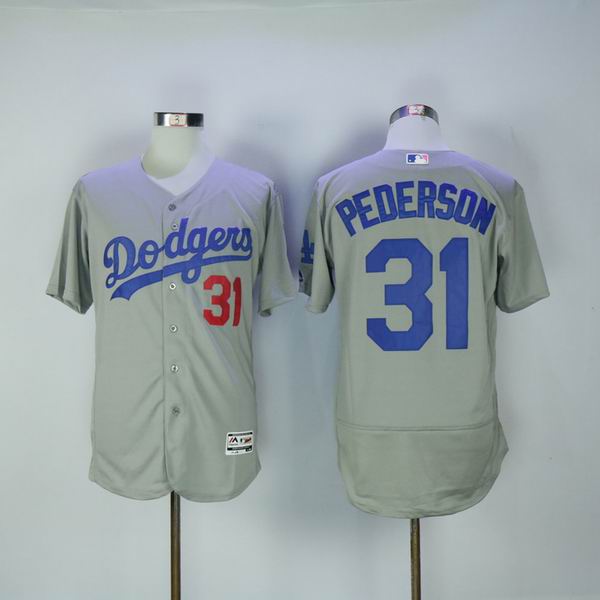 Los Angeles Dodgers 31 Joc Pederson gray Flexbase Authentic Collection men baseball mlb Jersey