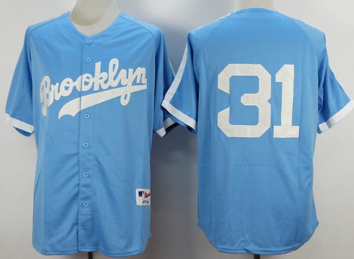 Los Angeles Dodgers 31 skyblue men baseball mlb jerseys