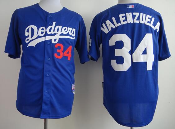 Los Angeles Dodgers 34 Fernando Valenzuela Blue men baseball mlb Jerseys Los Angeles Dodgers 34 Fernando Valenzuela Blue men baseball mlb Jerseys