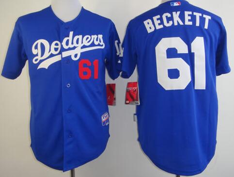 Los Angeles Dodgers 61 Josh Beckett Blue men baseball mlb Jerseys Los Angeles Dodgers 61 Josh Beckett Blue men baseball mlb Jerseys
