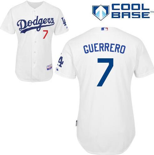 Los Angeles Dodgers 7 Alex Guerrero white men baseball mlb jerseys Los Angeles Dodgers 7 Alex Guerrero white men baseball mlb jerseys