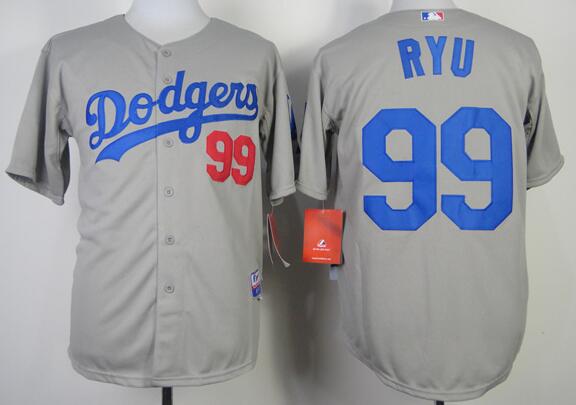 Los Angeles Dodgers 99 RAMIREZ gray men baseball mlb jersey