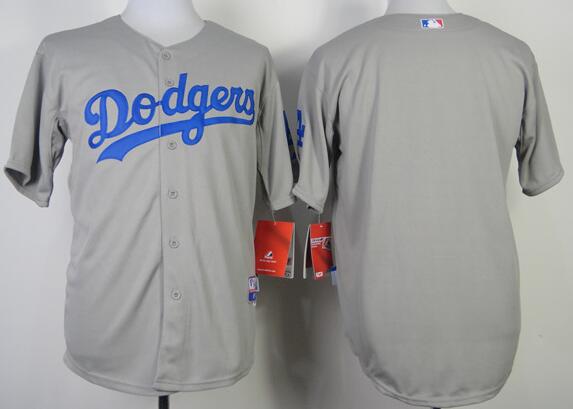 Los Angeles Dodgers blank gray men baseball mlb jerseys