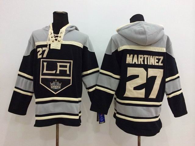 Los Angeles Kings 27# Alec Martinez black NHL Hooded Sweatshirt Los Angeles Kings 27# Alec Martinez black NHL Hooded Sweatshirt