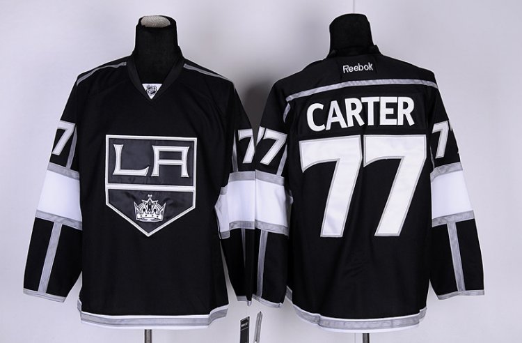 Los Angeles Kings 77 Jeff Carter Black men nhl ice hockey  jerseys
