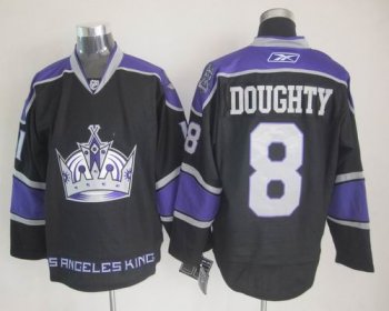 Los Angeles Kings 8 DOUGHTY men nhl ice hockey  jersey  Black Blue