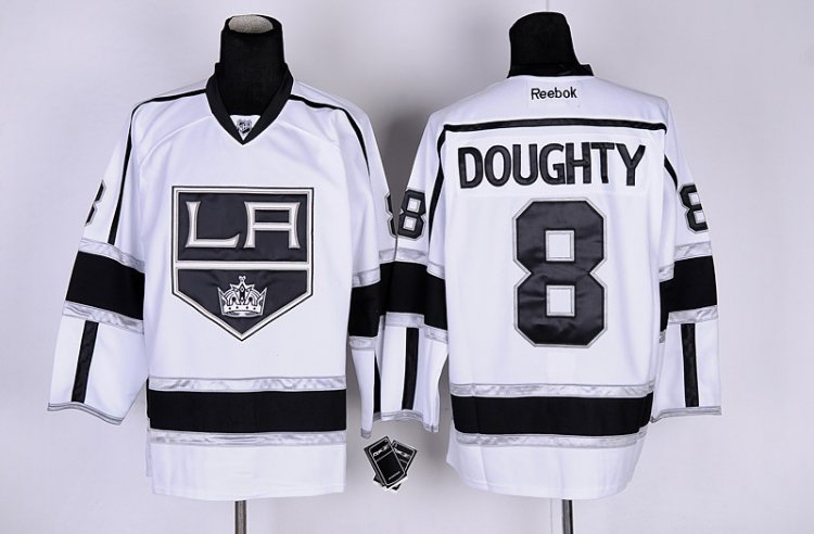 Los Angeles Kings 8 Drew Doughty White men nhl ice hockey  jerseys