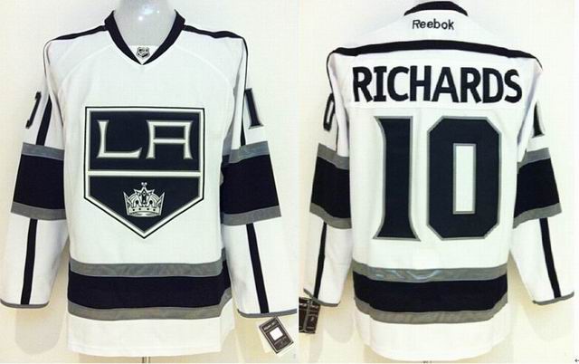 Los Angeles Kings Mike Richards 10 white men nhl ice hockey  jerseys