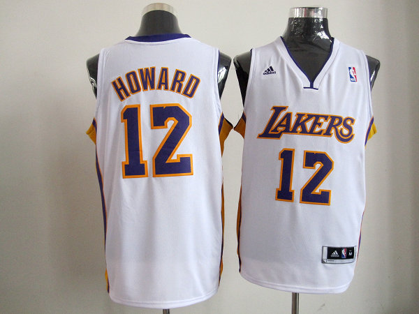Los Angeles Lakers 12 Dwight Howard Jerseys White Revolution 30 adidas men nba basketball jerseys