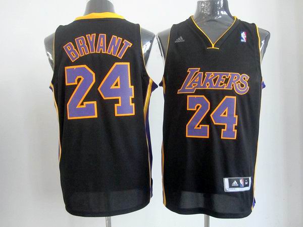 Los Angeles Lakers 24 Kobe Bryant  Purple Black adidas men nba basketball jerseys