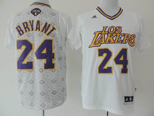Los Angeles Lakers 24 Kobe Bryant  White Latin Nights  adidas men nba basketball jerseys