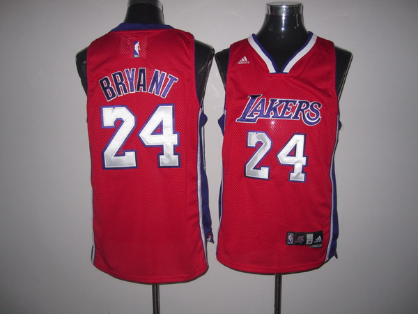 Los Angeles Lakers 24 Kobe red adidas men nba basketball jerseys