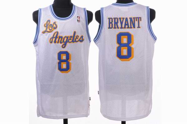Los Angeles Lakers 8 Bryant white adidas men nba basketball jerseys