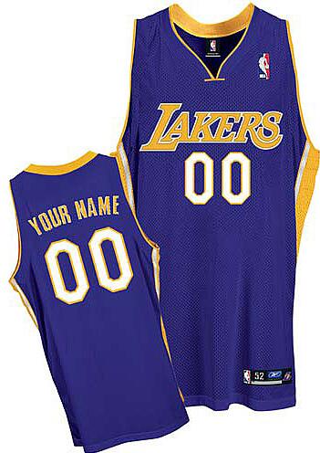 Los Angeles Lakers Custom purple Road Jersey for sale