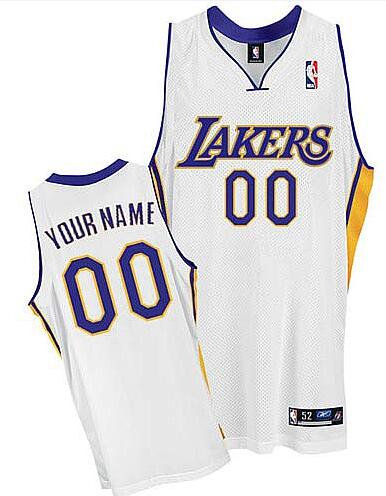 Los Angeles Lakers Custom white Jersey for sale