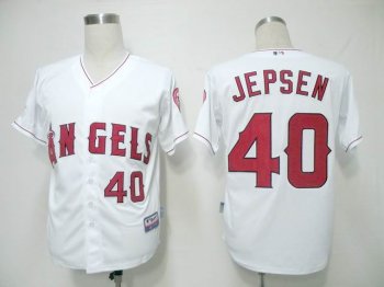 Los angeles angels 40 JEPSEN white men baseball mlb Jerseys