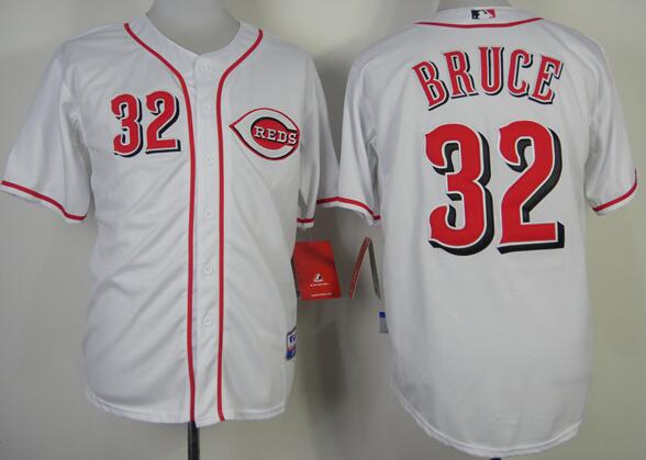 MLB Cincinnati Reds 32 BRUCE white men baseball mlb jerseys