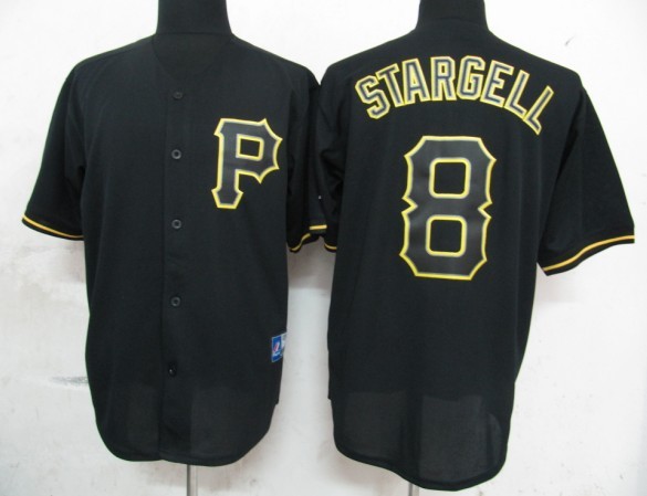MLB Pittsburgh Pirates 8 Willie Stargell Black Fashion Jerseys