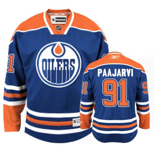 Magnus Paajarvi 91 Edmonton Oilers Light Blue men nhl ice hockey  jerseys