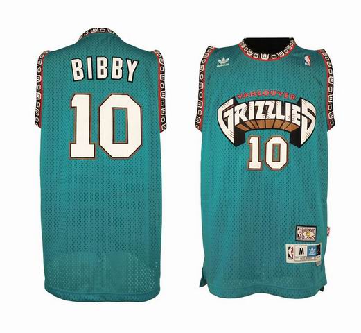 Memphis Grizzlies 10 Mike Bibby Hardwood Classics Swingman adidas men nba basketball jerseys