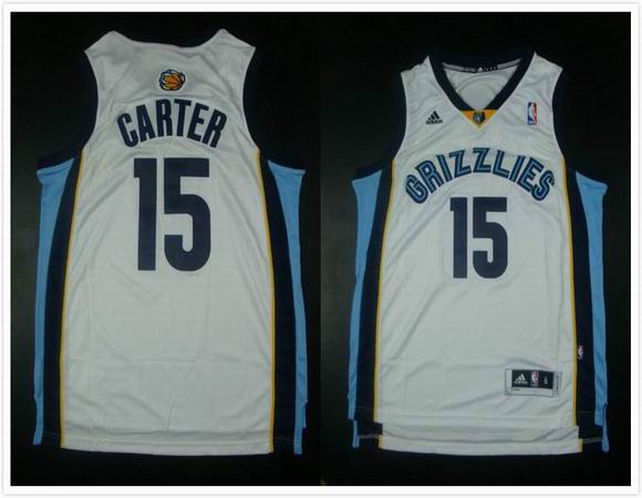 Memphis Grizzlies 15 Vince Carter Revolution 30 Swingman White adidas men nba basketball jerseys