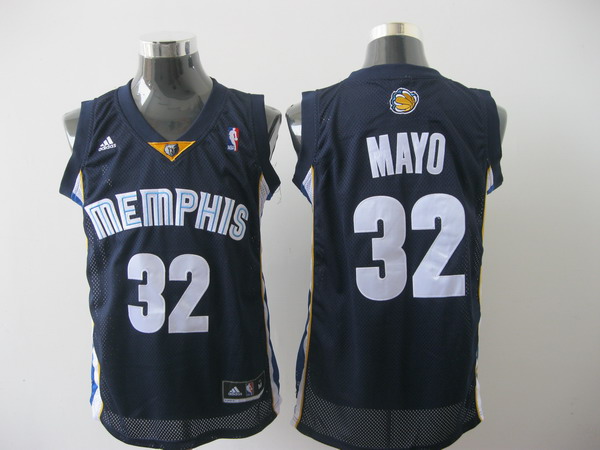 Memphis Grizzlies 32 O.J.Mayo blue adidas men nba basketball jerseys