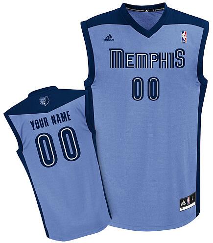 Memphis Grizzlies Custom Lt blue Alternate Jersey for sale