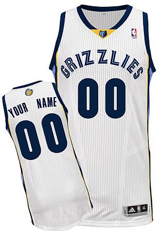 Memphis Grizzlies Custom white Home Jersey for sale
