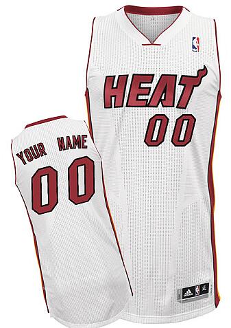 Miami Heat Custom white Home Jersey for sale