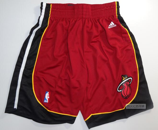 Miami Heat red black nba shorts