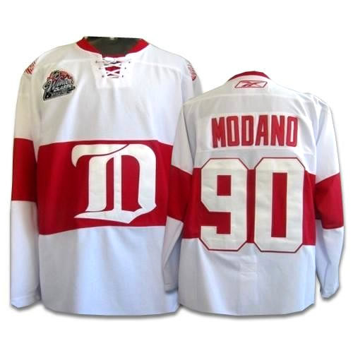 Mike Modano Jersey 90 White Detroit Red Wings men ice hockey nhl jersey