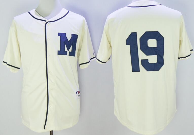 Milwaukee Brewers 19 Robin Yount 1948 Turn Back The Clock men baseball mlb Jerseys
