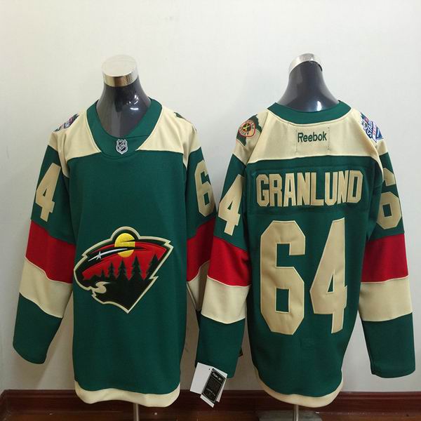 Minnesota Mikael Granlund 64# green new men nhl ice hockey  jerseys