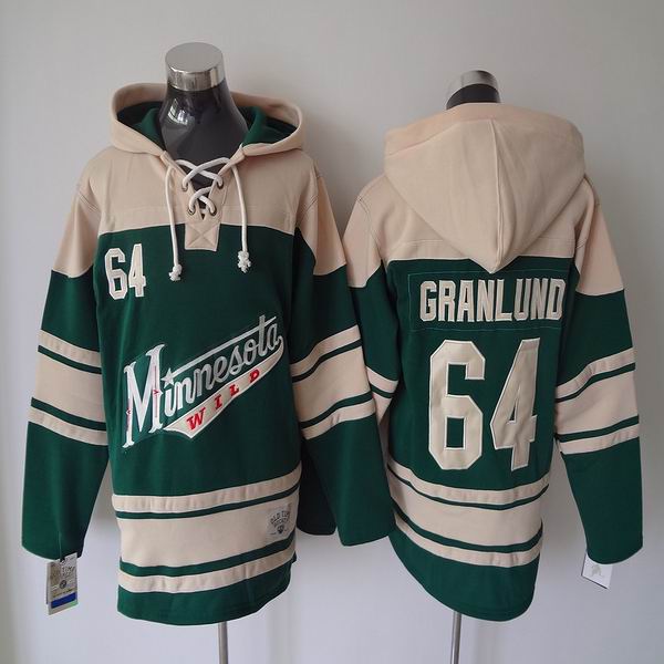 Minnesota Mikael Granlund 64 green beige  nhl ice hockey  jerseys