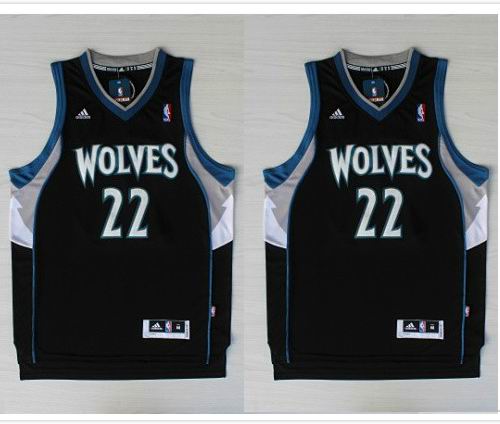 Minnesota Timberwolves 22 Andrew Wiggins  black Revolution 30 Swingman Road Adidas men nba basketball Jerseys