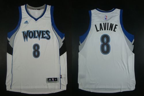 Minnesota Timberwolves 8 Zach LaVine White Home Stitched Adidas men nba basketball Jerseys