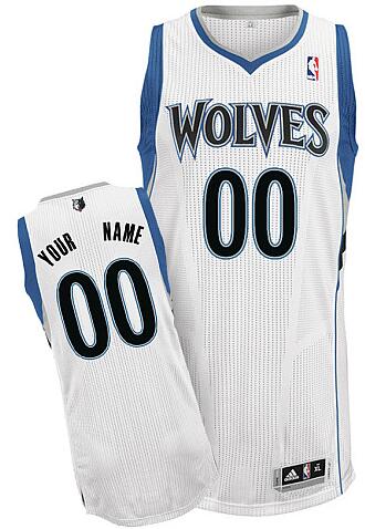 Minnesota Timberwolves Custom white Home Jersey for sale