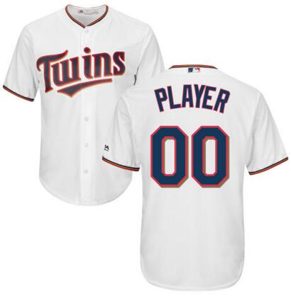 Minnesota Twins  jerseys Majestic White Cool Base Custom any name number