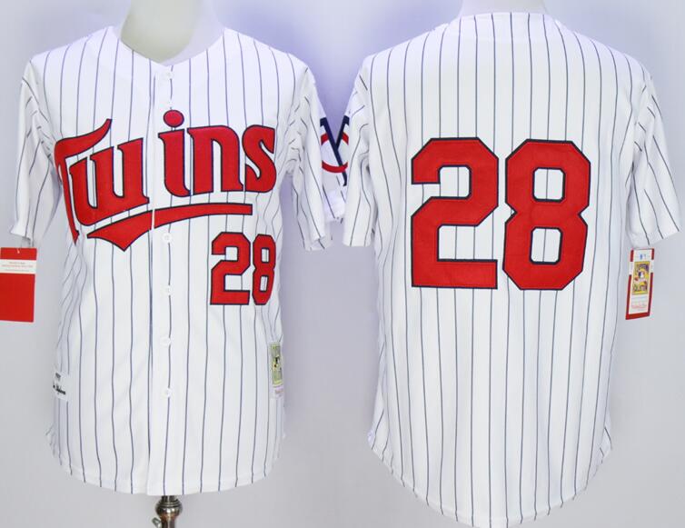 Minnesota Twins 28 Bert Blyleven MLB white Throwback baseball jerseys