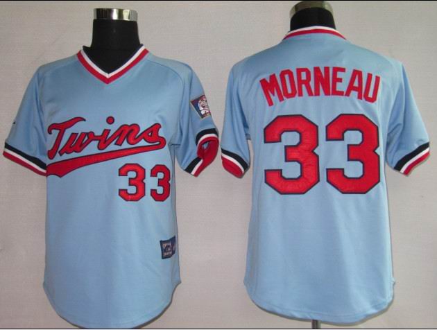 Minnesota Twins 33 Morneau Baby Blue MLB Jerseys