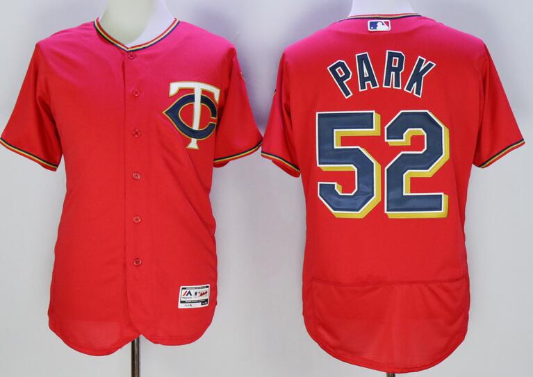 Minnesota Twins 52 park elite red MLB baseball Jerseys