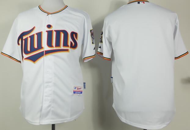 Minnesota Twins blank white men baseball mlb jersey