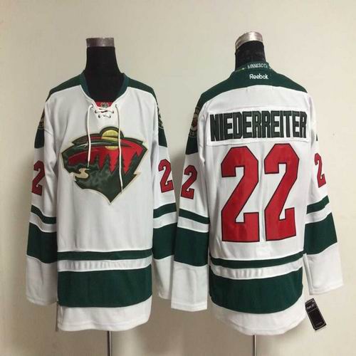 Minnesota Wild 22 Nino Niederreiter men nhl ice hockey  jerseys