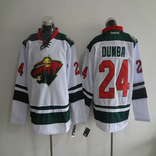 Minnesota Wild 24 Mathew Dumba white men nhl ice hockey  jerseys