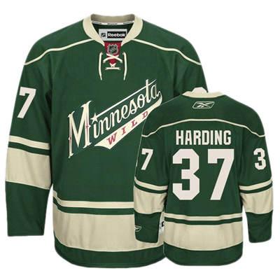 Minnesota Wild 37 HARDING green nhl ice hockey  jerseys